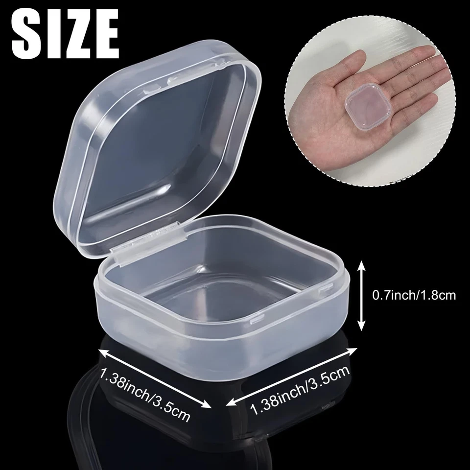 Contenitori Plastica Scatola Plastica con Coperchio Contenitore Piccolo in - Immagine 2 di 4