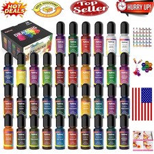Alcohol Ink Set - 36 Vibrant Colors for Stunning Resin Art  Crafts 10ml Each 