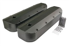 6831bg Mr. Gasket Fabricated Aluminum Valve Covers - Black Finish