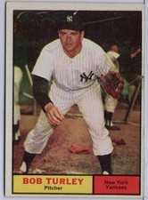 1961 Topps #40 Bob Turley in EX Condition Yankees