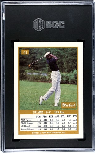 SGC 8 1990-91 SKYBOX #41 MICHAEL JORDAN CARD - Picture 2 of 2