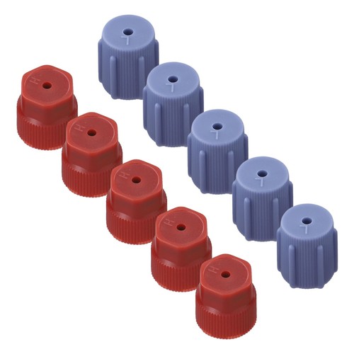 Must Have 10pcs R134a AC System Charging Port Cap Set for Car Air Conditioning - Picture 8 of 24