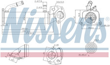 Nissens EGR Cooler 989322 for eg. FORD TRANSIT 300 (2006) 2.2 TDCI etc