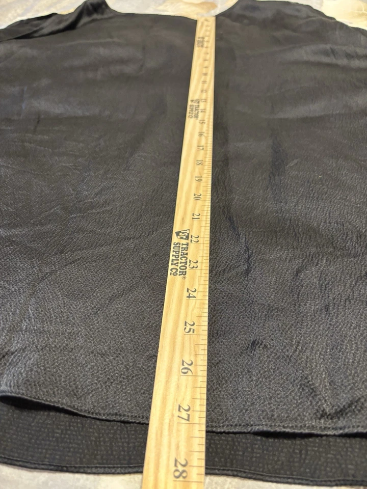 Текстурированное пончо Eileen Fisher из 100% шелка без рукавов топ струящийся легкий размер XL  - Изображение 3 из 3