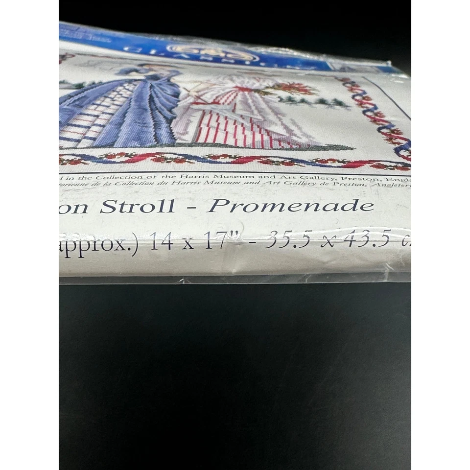 复古 DMC 十字绣套件下午漫步维多利亚女式 K4493 — 第 4/4 张图片