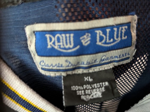 Raw Blue Vintage Herren Top With Speedway Racing Badges On Size Xl - Bild 14 von 15