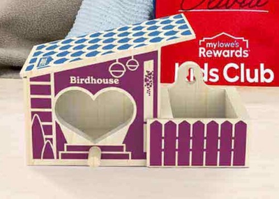 #ad #ad Lowe’s Birdhouse DIY Kids Workshop Kit With Patch February 2026 NEW $13.99