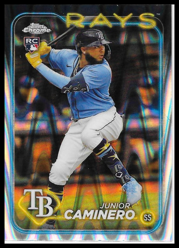 2024 Topps Chrome #213 Junior Caminero RayWave Rifrattori - Foto 1 di 2