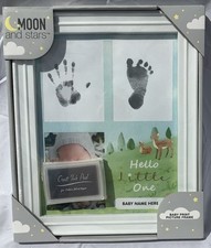 Moon And Stars Picture Baby Footprint Frame