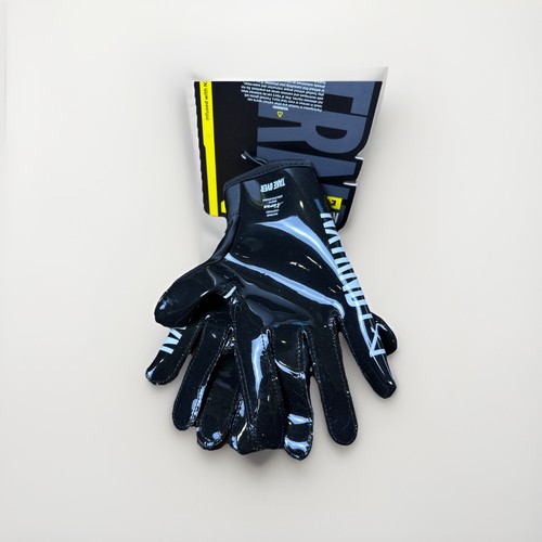 Guantes de fútbol americano profesional Nxtrnd G1, guantes receptores adhesivos para jóvenes negros/pro juveniles L - Imagen 3 de 3