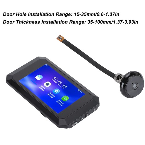 3.97in Smart Door Viewer Motion Detection 1080P Imaging 135° Wide Angle Peep NEW - Afbeelding 6 van 18