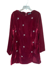 Shein  Valore/Crystals holiday dress  cranberry Sz XL NWT