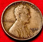 1927-D Lincoln Wheat Penny - Semi-Key Date Denver Mint Cent VG JC 507