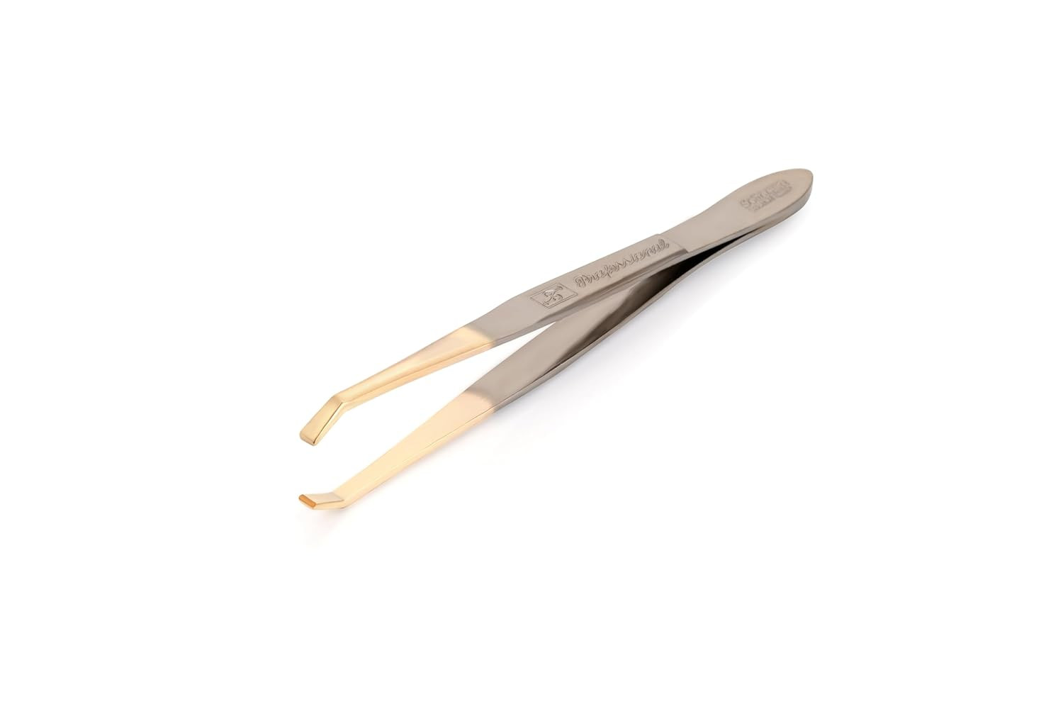 Tweezers for Eyebrows | Slanted Tip | Professional Stainless Steel |Slanted Tip 