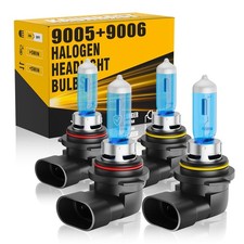 Halogen Headlight Bulbs Fit For Honda Accord Sedan 1990-2012,9005 9006 High L...