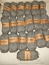 950g DROPS Alpaca Mix Grau Col 0517 Wolle Paket Stricken