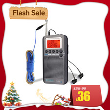 TR105 Airband Radio FM/AM/SW/CB/AIR/VHF Band Radio With Sleep Timer For Gift