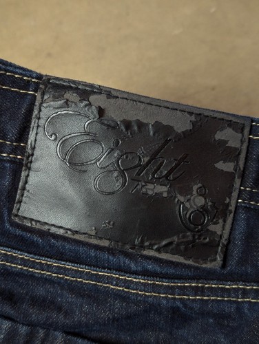 eight732 jeans Baggy Y2K Hip Hop Embroidered 36x34 - Picture 4 of 11