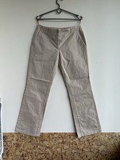 Vintage 2003 Prada Cotton Beige Bootcut Chino Pants Women Size IT 42
