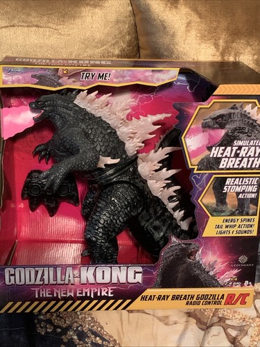 Godzilla X Kong GODZILLA 14" Heat-Ray Breath Light & Sound R/C Stomping Action - Picture 1 of 4