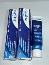 3 Sealed Ora Nurse Unflavored Toothpaste Vegan Missing One Box