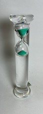 Vintage Floating Liquid Hourglass Green Sand ...