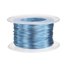 20 Gauge Aluminum Craft Wire 0.8mm 98.5ft Bendable Metal Wire, Steel Blue