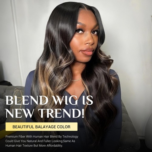 Balayage Wear and Go Glueless Wig Pre Cut HD Lace 6X6 Lace Wig 26 Inch 260% D... - Picture 2 of 9