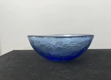Recycled Glass FIRE AND LIGHT  COBALT BLUE Bowl 6”
