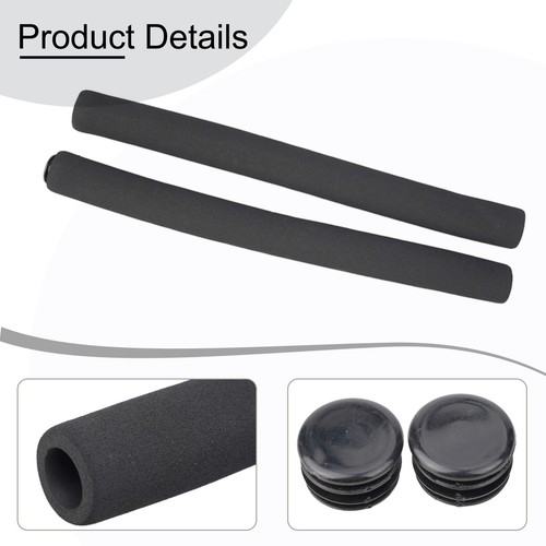 Handlebar Foam Cover Grips 130/150/195/350/500mm 7mm Bicycle Black - Picture 21 of 61