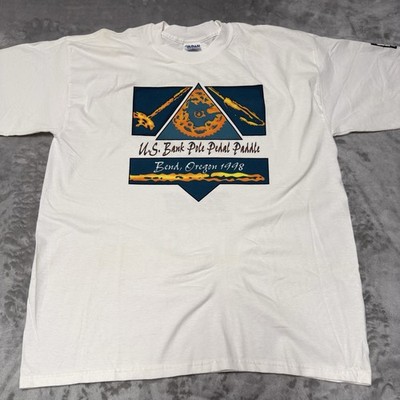 Vintage 1998 U.S. Bank Pole Pedal Paddle Bend Oregon Event T-Shirt XL Gildan