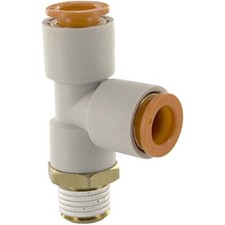 1 pc SMC CORPORATION KQ2Y11-35S Fitting, Male-Tee, Plastic Body, Tube 3/8", Por
