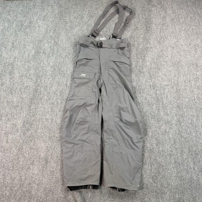 Helly Hansen Overalls Mens XL Gray Helly Tech Bib Ski Waterproof Snowboard