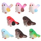  8 Pcs Artificial Bird Small Birds Statues Adorable Little Ornament