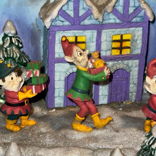 RARE San Francisco Music Box Rudolph Red Nosed Reindeer Movie Christmas Village - Picture 4 of 16