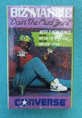Biz Markie Doin The Mud Foot Converse Sneaker Cassette Single Tape Promo Sealed