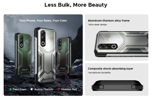 Global Version DOOGEE Blade20 Max Rugged Phone 6.6'' Display 11800mAh 36GB+1TB - Picture 11 of 41