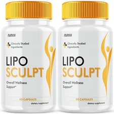(2 Pack) Lipo Sculpt Capsules for Weight Loss LipoSculpt Pills Digestion (120ct)