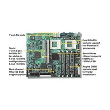 Tyan S2510 Thunder LE S2510 Dual socket 370 motherboard. ServerWorks ServerSet I