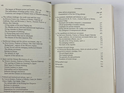 The Cambridge History of China Vol 10 & 11 Late Ch’ing 1800–1911 1978 HC DJ Set - Picture 11 of 24