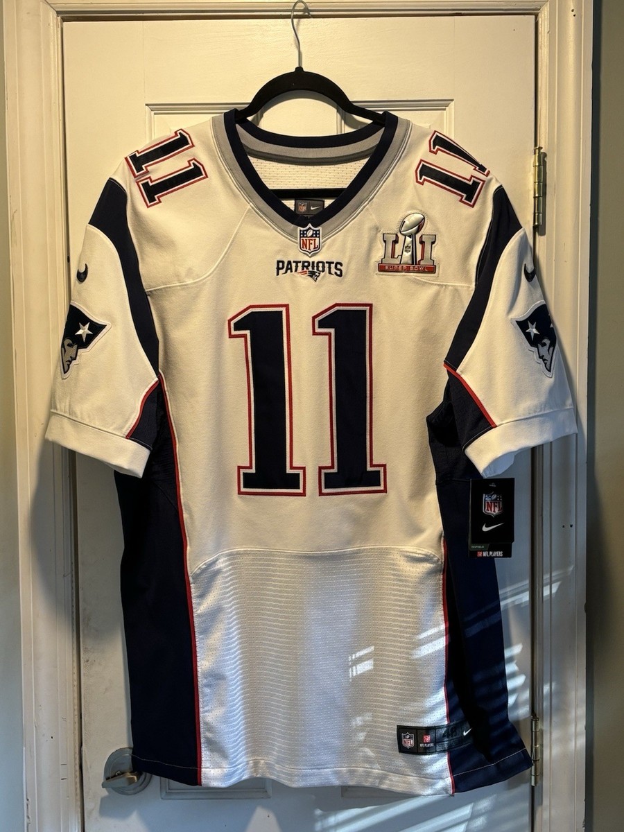 Authentic Julian Edelman Patriots Super Bowl 51 Nike Elite