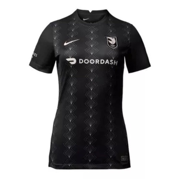 ЖЕНСКАЯ ДОМАШНЯЯ МАЙКА NIKE ANGEL CITY FC, ЧЕРНЫЙ, СРЕДНИЙ РАЗМЕР 2022 DV4315-011