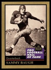 1991 ENOR Pro Football HOF Sammy Baugh Washington Redskins #7