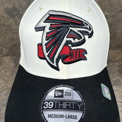 Atlanta Falcons New Era 39Thirty Sombrero Negro Grande/Mediano Elastizado Ajuste Sobre el Campo Nuevo - Imagen 6 de 9
