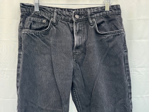 Zara Jeans schwarz Gr. W32 "L25" ausgefranster Boden Baumwolle Damen - Bild 2 von 6