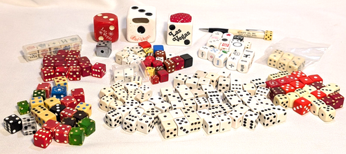 RARE HUGE lot 190 dice gaming collection casino multi color variety sets games - Picture 1 of 10