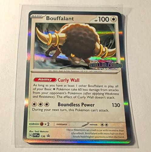 Bouffalant 136 SVP Holo Promo EN Sv: Scarlet & Violet Promo Cards Pokemon TCG
