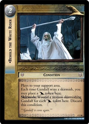 Siehe der weiße Reiter - FOIL - Die zwei Türme - Foil - Herr der Ringe TCG - Bild 1 von 6