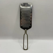 Vintage Foley Hand Held Grater Stainless Steel Cheese Shredder Zester Fine