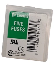 NEW (Pack of 5) Littelfuse MICRO 0273.600V 0.600A 125V Fast Blow PCB Radial Fuse